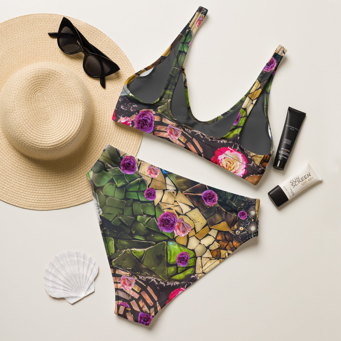 "Salt Hie" Recycled High-waisted Bikini