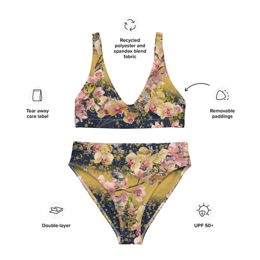 "Hummingbird" -Rufous Edition- Recycled High-waisted Bikini